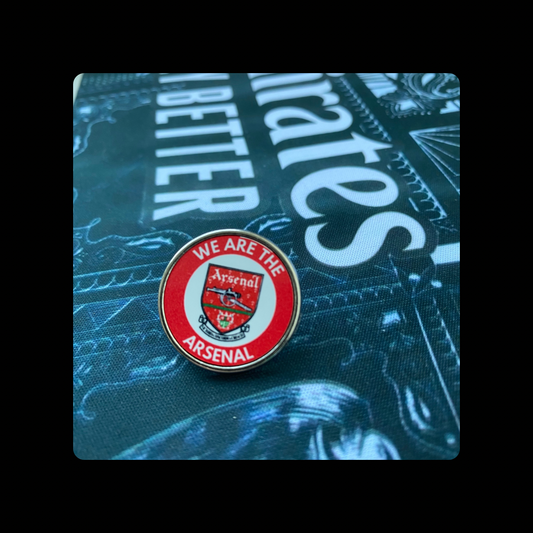 Arsenal 1990-1994 Badge We Are The Arsenal Round Pin Badge 20mm)