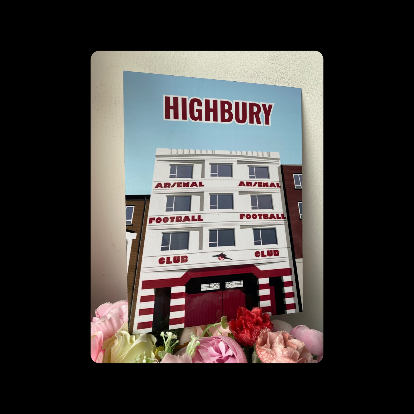 Arsenal Highbury Metal Bar Sign 15cm x 20cm