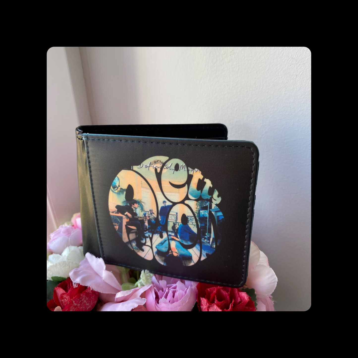 Pretty Green Oasis Definitely Maybe PU Material Wallet 10cm x 9.5cm