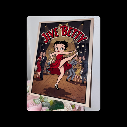Betty Boop Jive Metal Bar Sign 15cm x 20cm