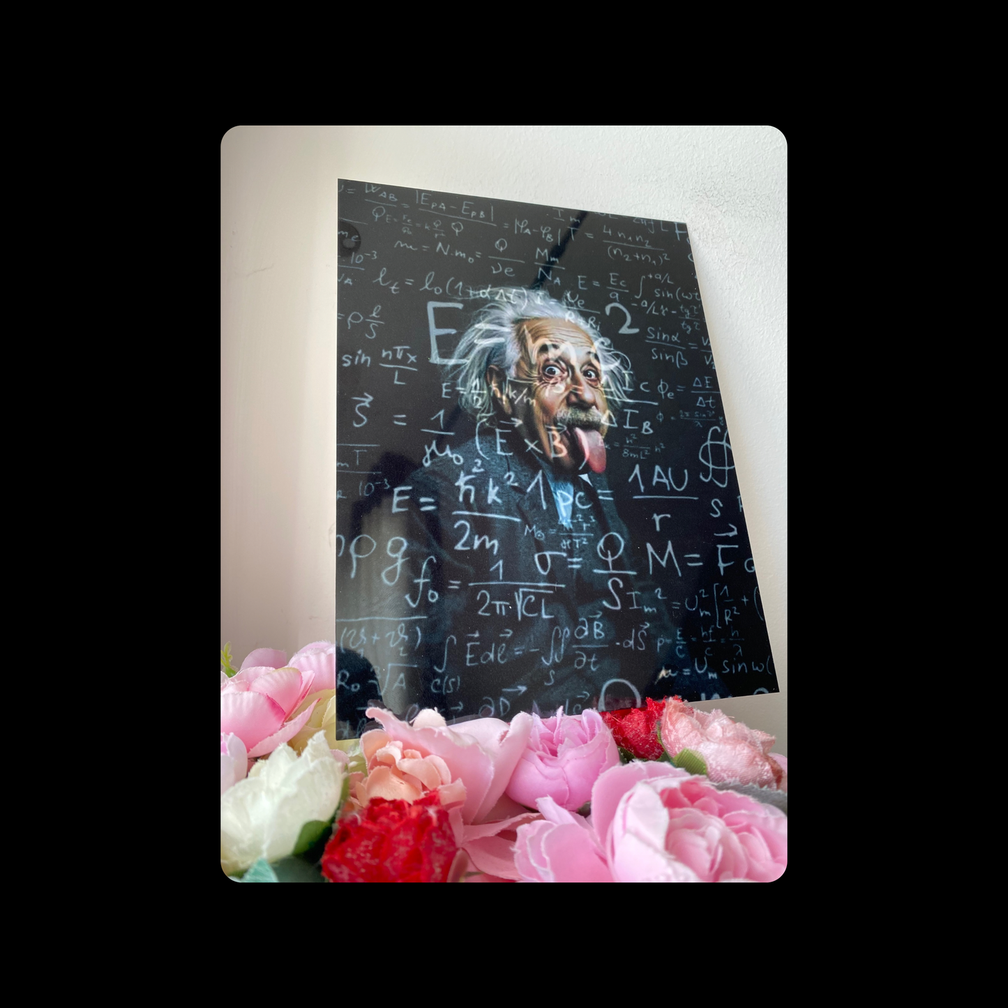 Einstein Equation Metal Bar Sign 15cm x 20cm