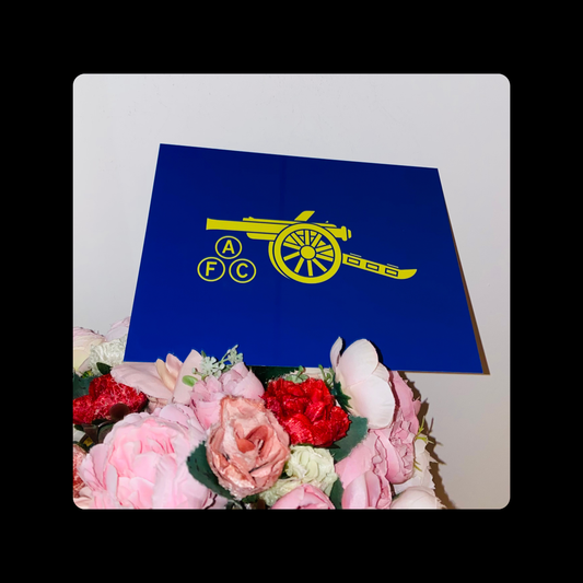 Arsenal 1978-1979 Badge Blue & Yellow Metal Bar Sign 15cm x 20cm