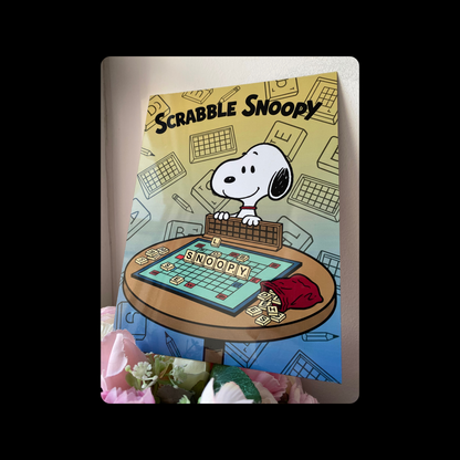 Snoopy Scrabble Metal Bar Sign 15cm x 20cm
