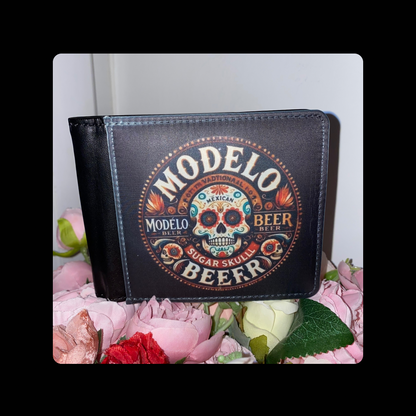 Modelo Beer PU Material Wallet 10cm x 9.5cm