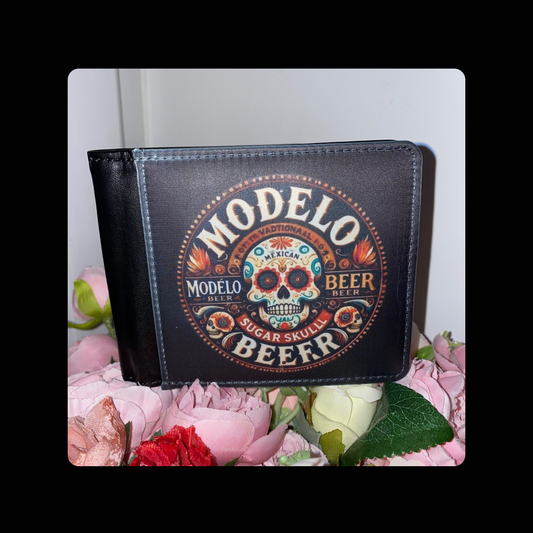 Modelo Beer PU Material Wallet 10cm x 9.5cm