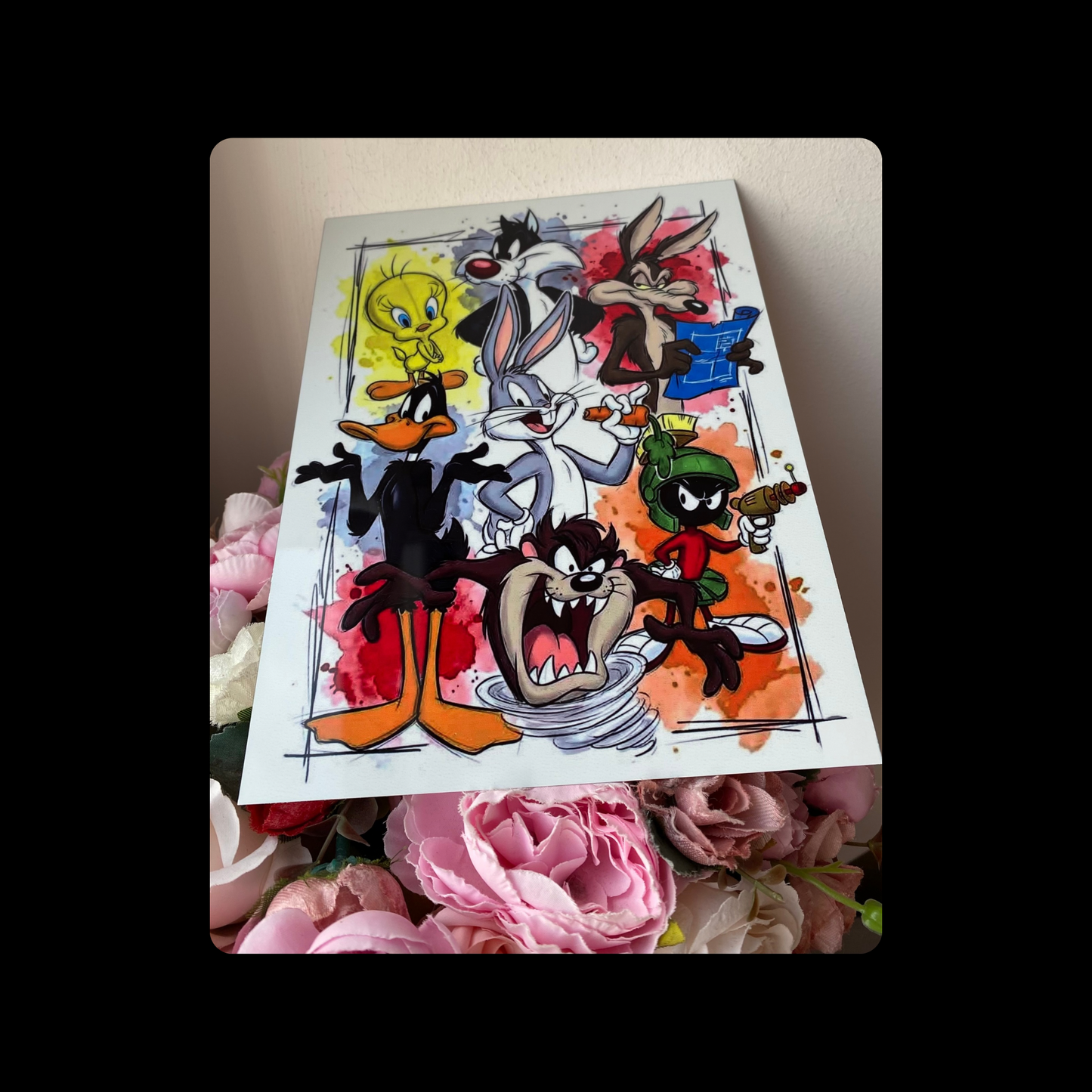 Looney Tunes Metal Bar Sign 15cm x 20cm