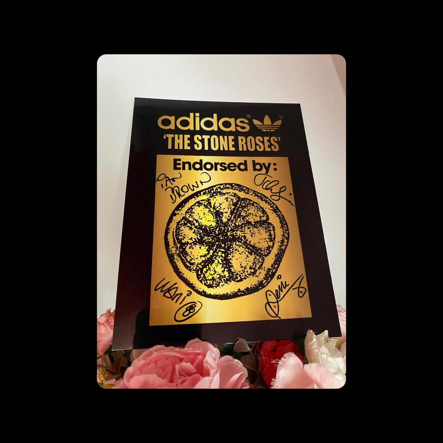 Adidas The Stone Roses Metal Bar Sign 15cm x 20cm