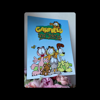 Garfield & Friends Metal Bar Sign 15cm x 20cm