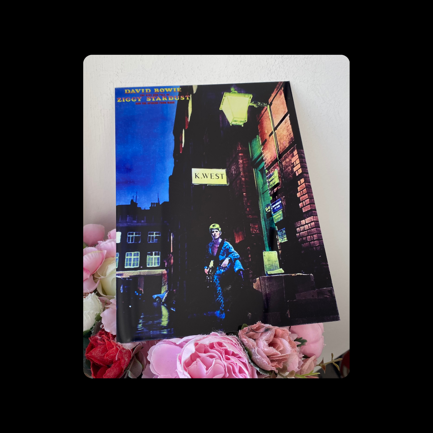 David Bowie Ziggy Stardust Metal Bar Sign 15cm x 20cm
