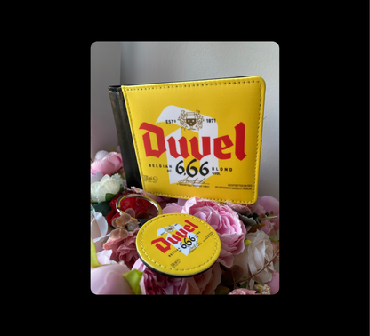 Duvel Blond Belgium Beer PU Material Wallet & Keyring