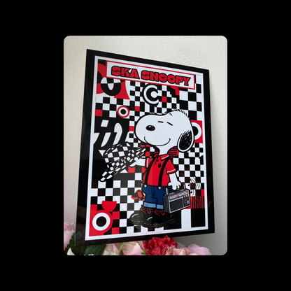 Snoopy Ska Metal Bar Sign 15cm x 20cm