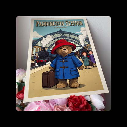 Paddington Bear Paddington Station Metal Bar Sign 15cm x 20cm