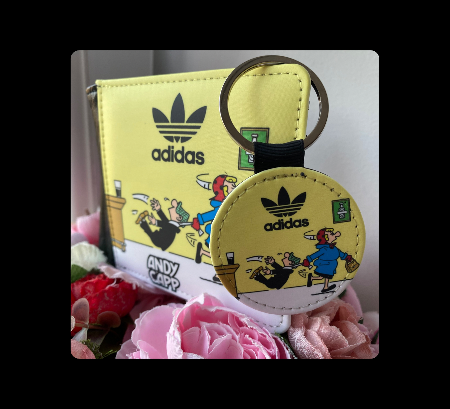 Adidas Andy Capp PU Material Wallet & Keyring