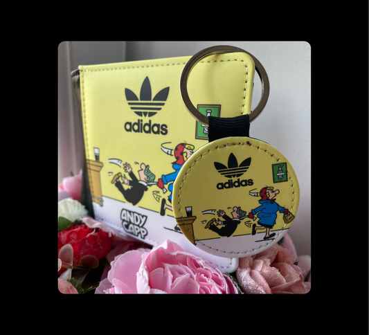 Adidas Andy Capp PU Material Wallet & Keyring