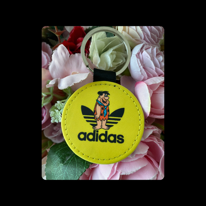 Adidas Fred Flintstone Round Keyring 5cm