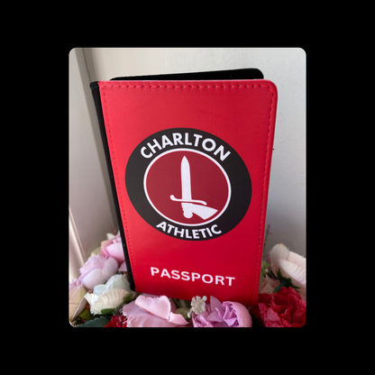 Charlton Athletic Badge PU Material Passport Holder Wallet 15cm x 10cm