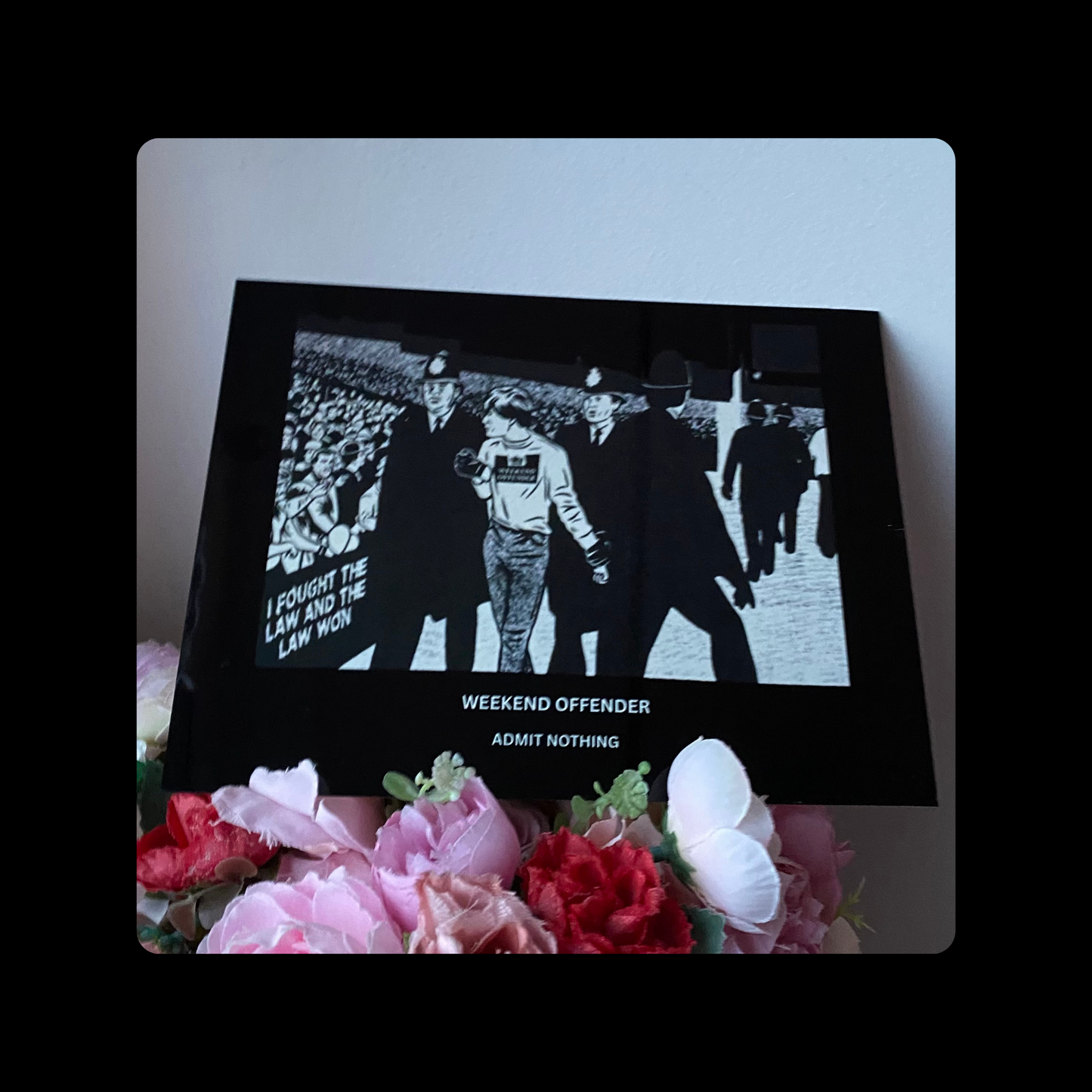 Weekend Offender Football Hooligan Metal Bar Sign 15cm x 20cm