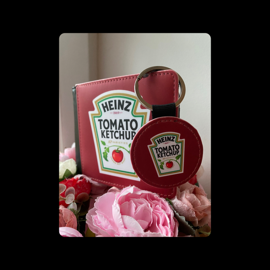 Heinz Tomato Ketchup PU Material Wallet & Keyring