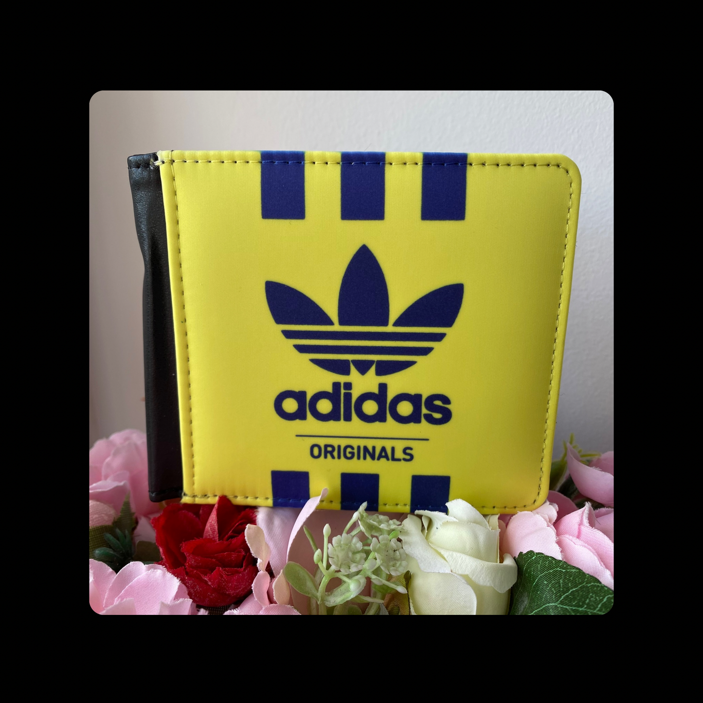 Adidas Originals Yellow & Navy PU Material Wallet