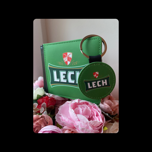 Lech Polish Beer PU Material Wallet & Keyring