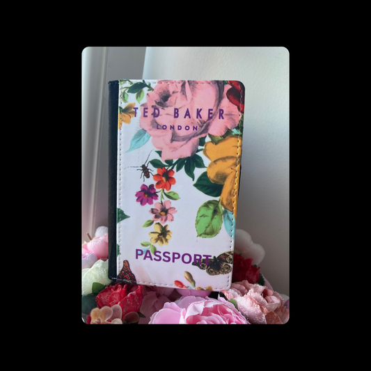 Ted Baker Butterfly PU Material Passport Holder