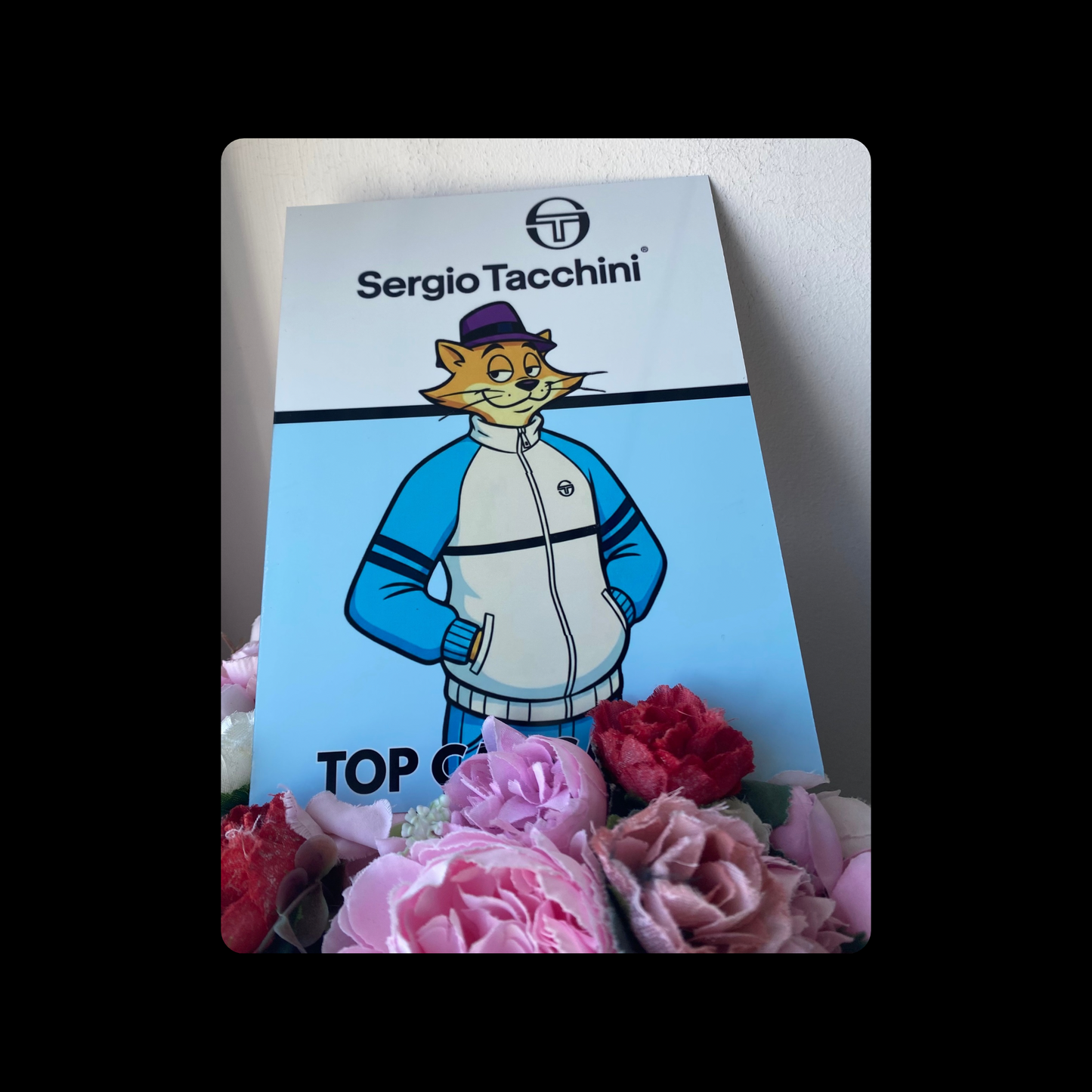 Sergio Tacchini Top Cat Casual Blue Metal Bar Sign 15cm x 20cm