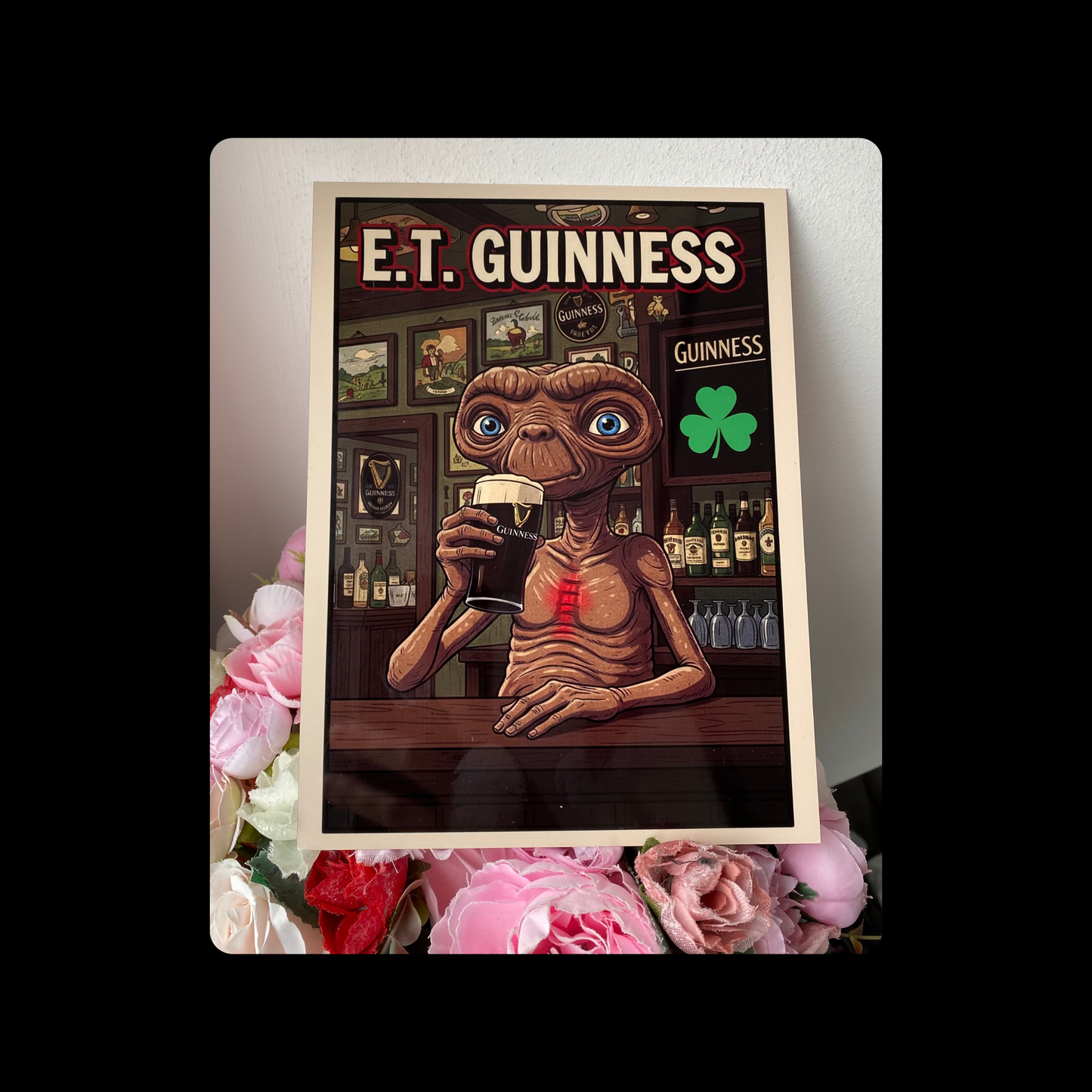 E.T Guinness Metal Bar Sign 15cm x 20cm