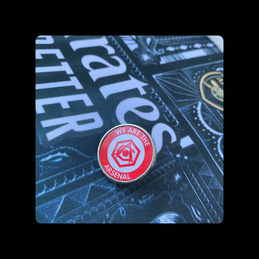 Arsenal 1936-1949 Badge We Are The Arsenal Round Pin Badge 20mm