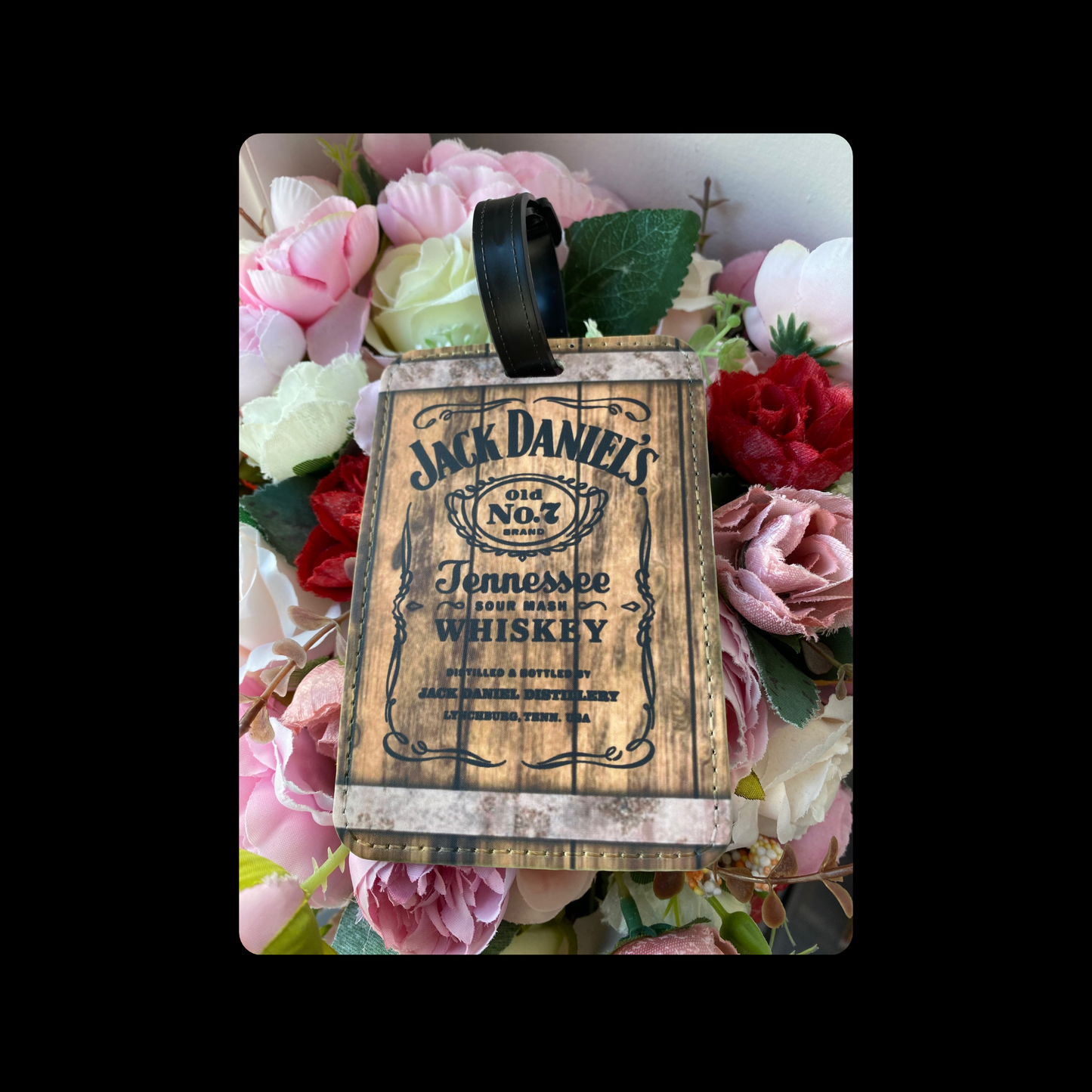 Jack Daniel’s Whiskey PU Material Luggage Tag