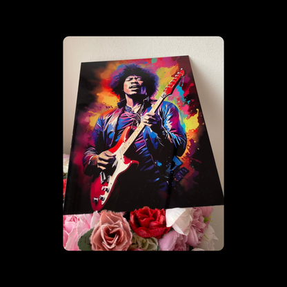 Jimi Hendrix Metal Bar Sign 15cm x 20cm