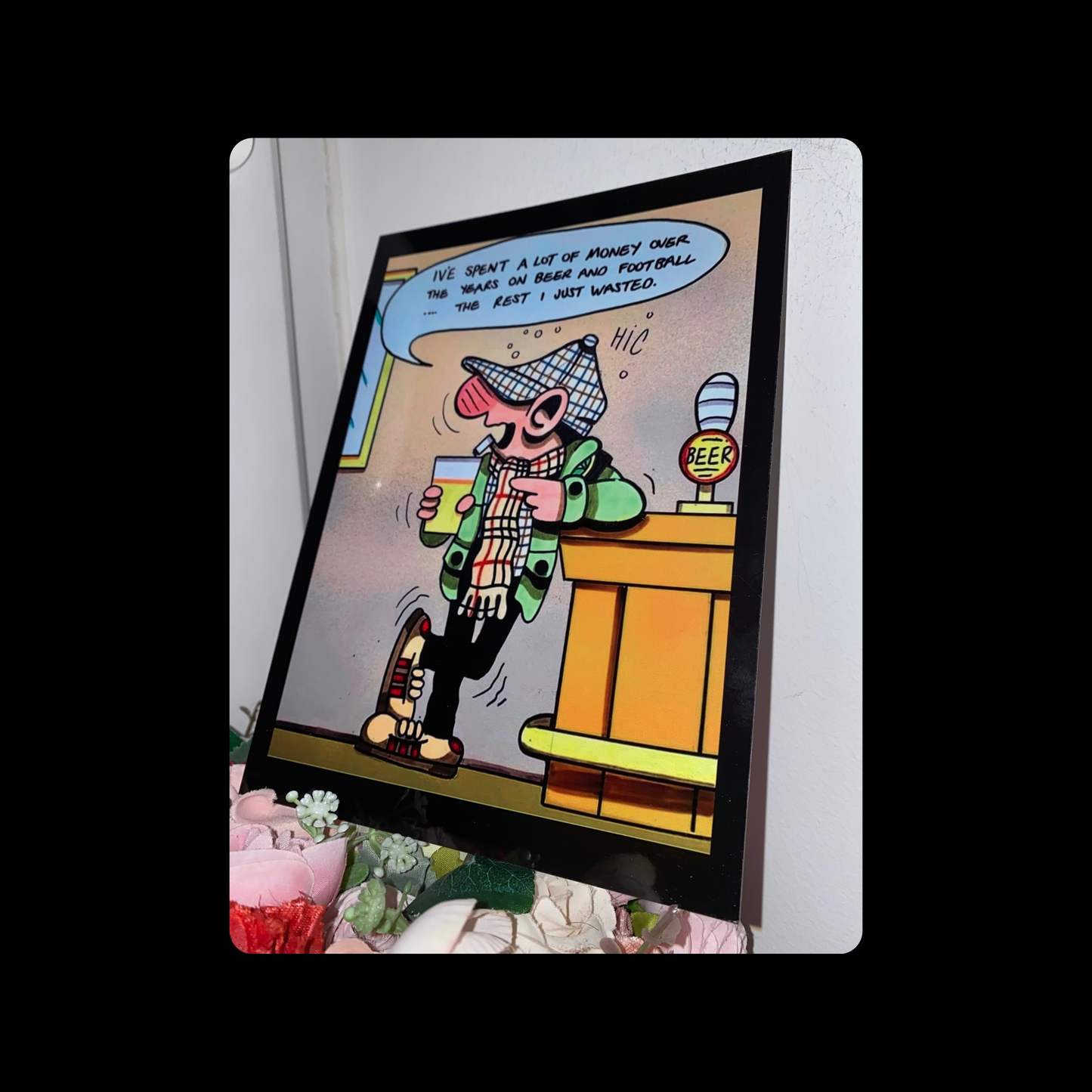 Andy Capp Football Casual Metal Bar Sign 15cm x 20cm