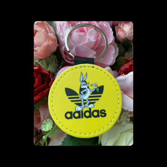 Adidas Bugs Bunny Round Keyring 5cm