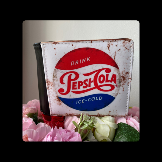 Pepsi White & Rust Coloured Retro PU Material Wallet