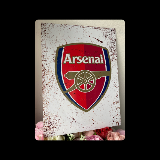 Arsenal Badge Metal Bar Sign 15cm x 20cm