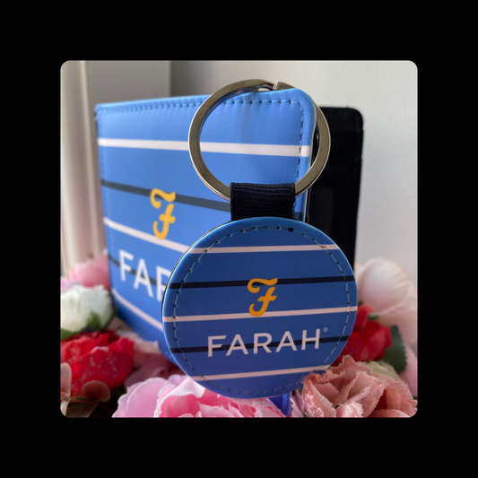 Farah 80’s Football Casuals Terrace Culture Style Striped PU Material Wallet & Keyring