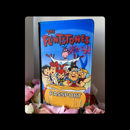 Flintstones PU Material Passport Holder