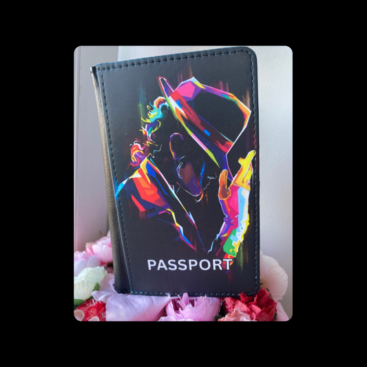 Michael Jackson Style 2 PU Material Passport Holder