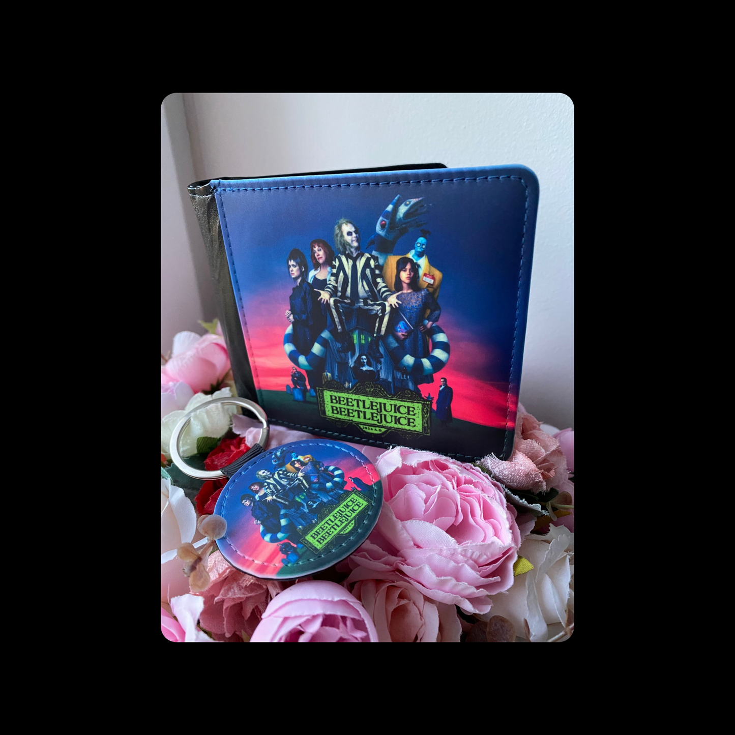 Beetlejuice Beetlejuice PU Material Wallet & Keyring