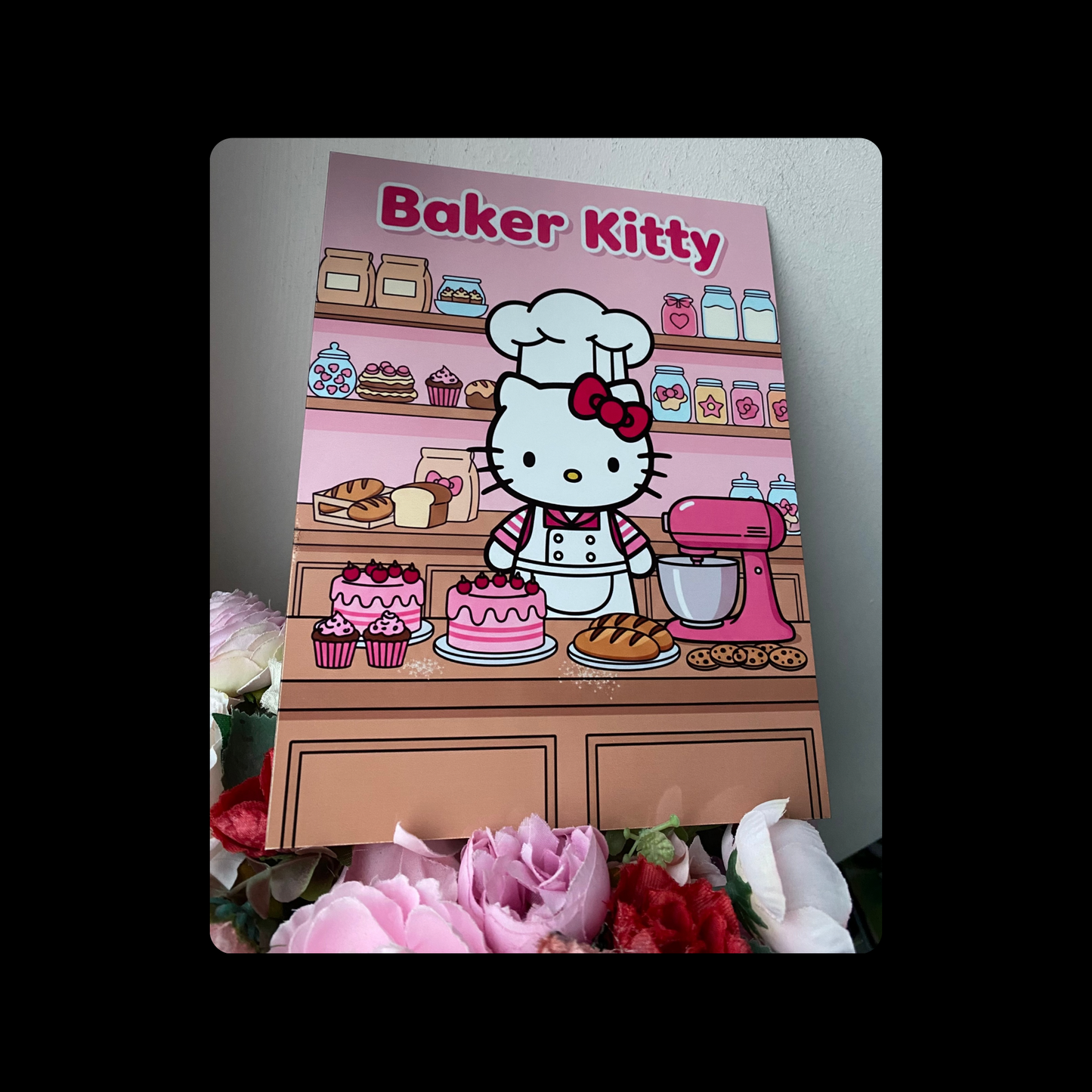 Hello Kitty Baker Cakes Metal Bar Sign 15cm x 20cm