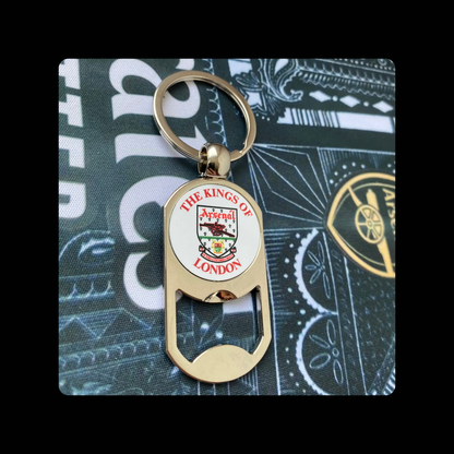 Arsenal The Kings Of London 1990-1993 Badge Metal Keyring Bottle Opener 5cm x 2.7cm