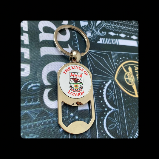 Arsenal The Kings Of London 1990-1993 Badge Metal Keyring Bottle Opener 5cm x 2.7cm