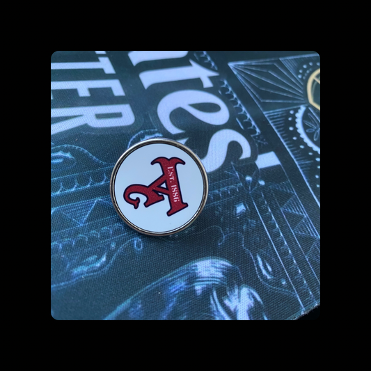 Arsenal Est. 1886 Gothic A Round Pin Badge 20mm