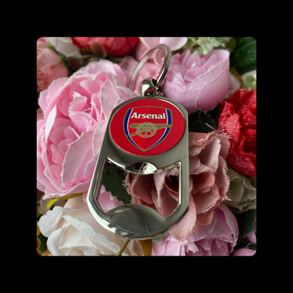 Arsenal Badge Metal Keyring Bottle Opener 5cm x 2.7cm