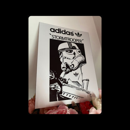 Adidas Stormtrooper Metal Bar Sign 15cm x 20cm