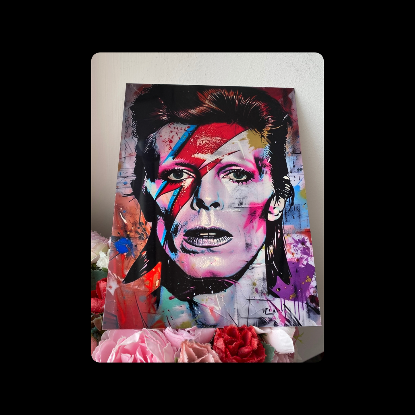 David Bowie Metal Bar Sign 15cm x 20cm