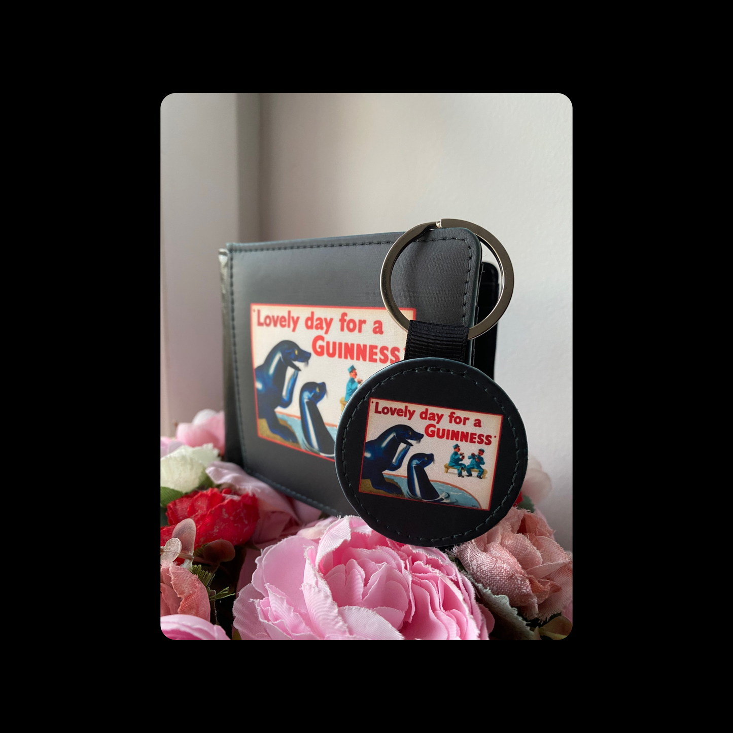 Retro Lovely Day For A Guinness PU Material Wallet & Keyring