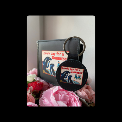 Retro Lovely Day For A Guinness PU Material Wallet & Keyring