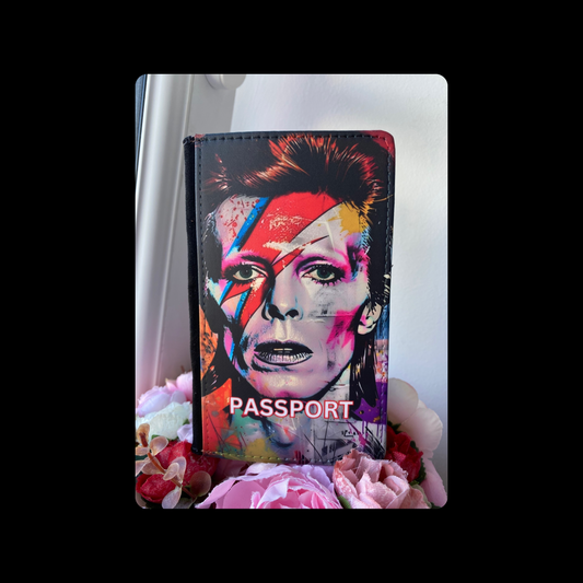 David Bowie PU Material Passport Holder