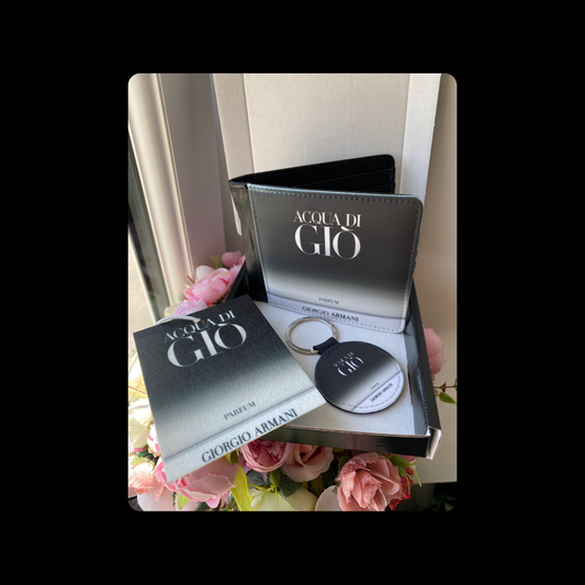 Giorgio Armani Acqua Di Gio Parfum PU Material Wallet Gift Set