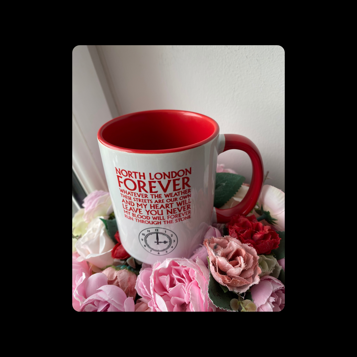 Arsenal North London Forever Lyrics Clock End 11oz (330ml) Ceramic Mug